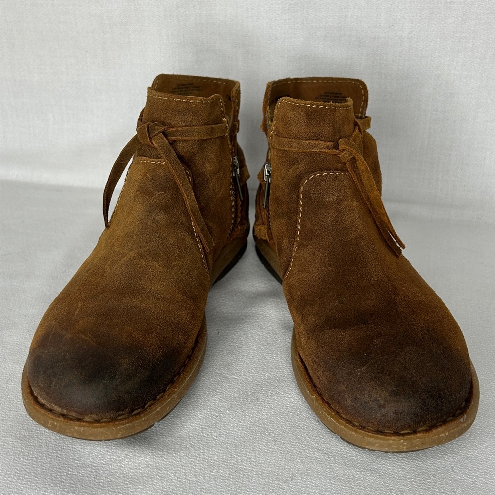 Born Women's WYNTER ll Brown Suede Ankle Boots( 7.5(38)M/W